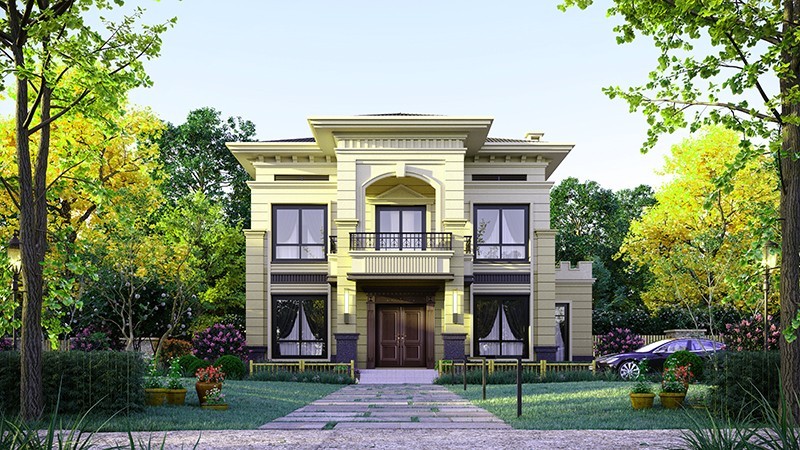 闵行中式合院住宅，开放庭院与邻里乡亲更亲近